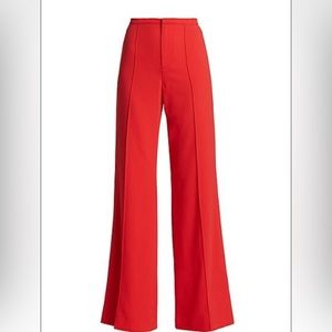 Red High Waisted Trouser